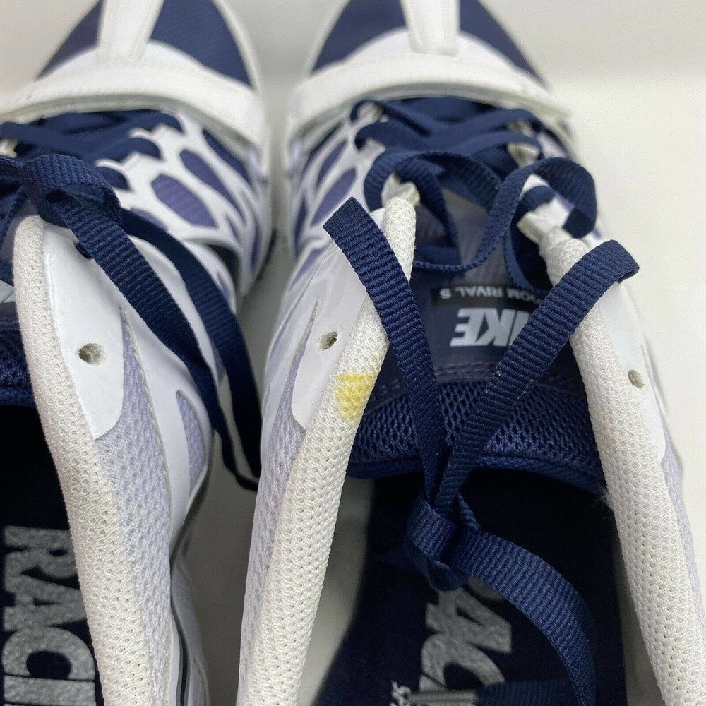 Nike Zoom Rival S 6 Spikes Navy White New with Box - Picture 8 of 9